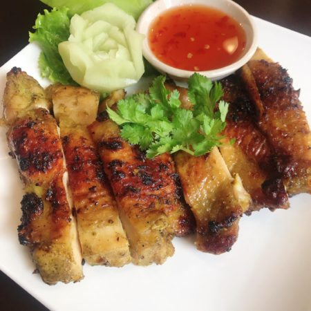 ไก่ย่างขมิ้น｜ガイヤーンカミン｜南部風焼き鳥ターマリック入り｜Southern Thai Style grilled chicken（with Turmeric）