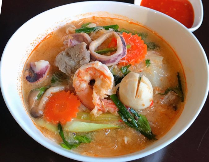 สุกี้น้ำ｜スッキーナーム｜春雨のタイスキ汁あり｜Vermicelli in Thai Suki soup